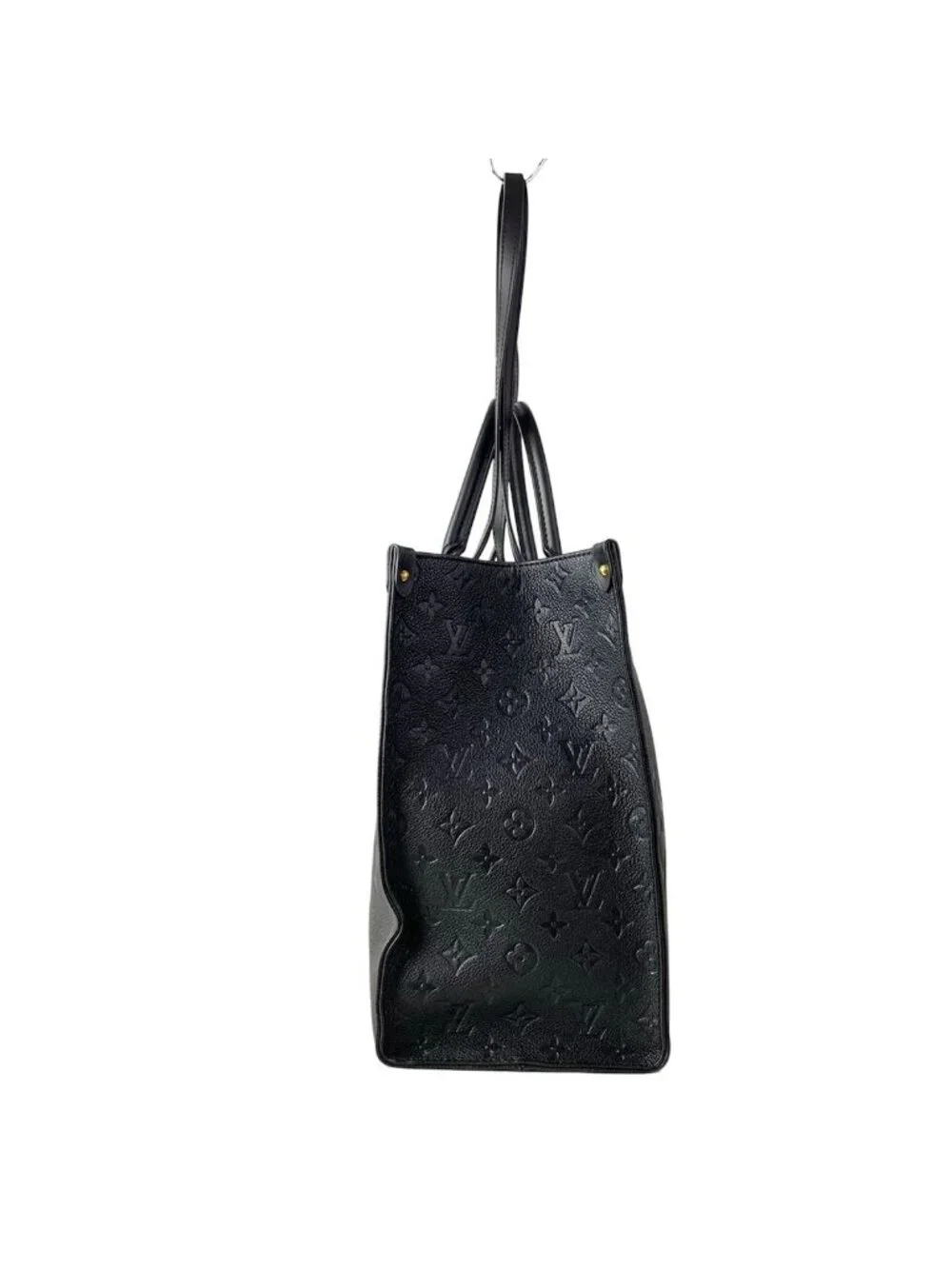 Louis Vuitton Tote Monogram Empreinte On The Go GM Noir Leather Cowhide